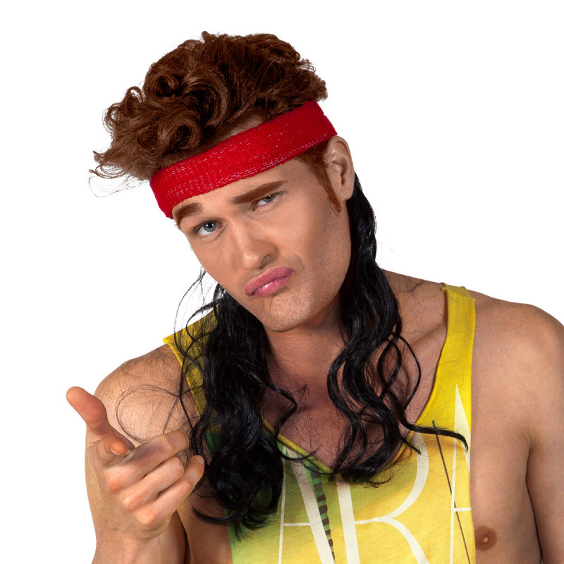 Vlasy s čelenkou černé dlouhé